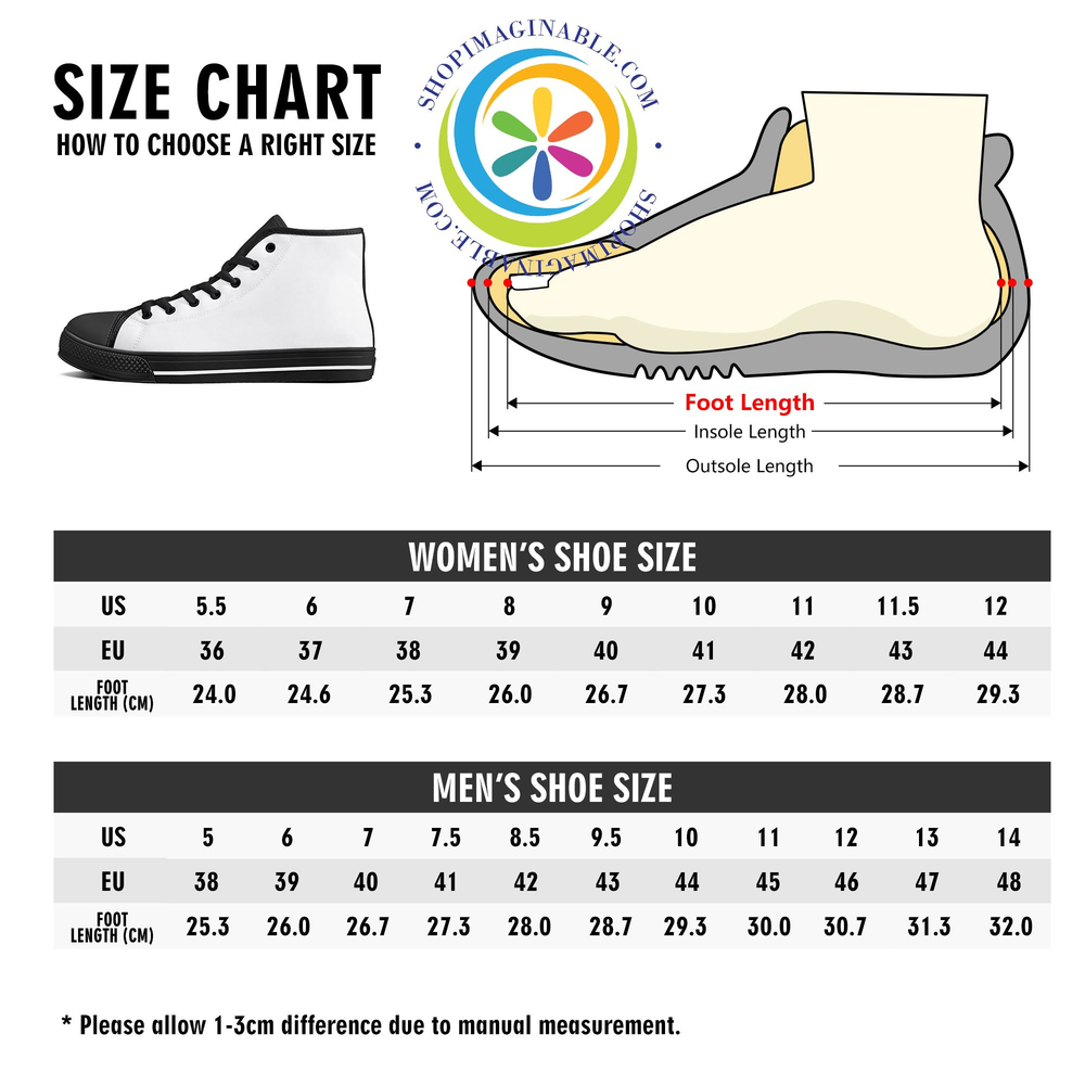 Abstract Pastels Ladies High Top Canvas Shoes