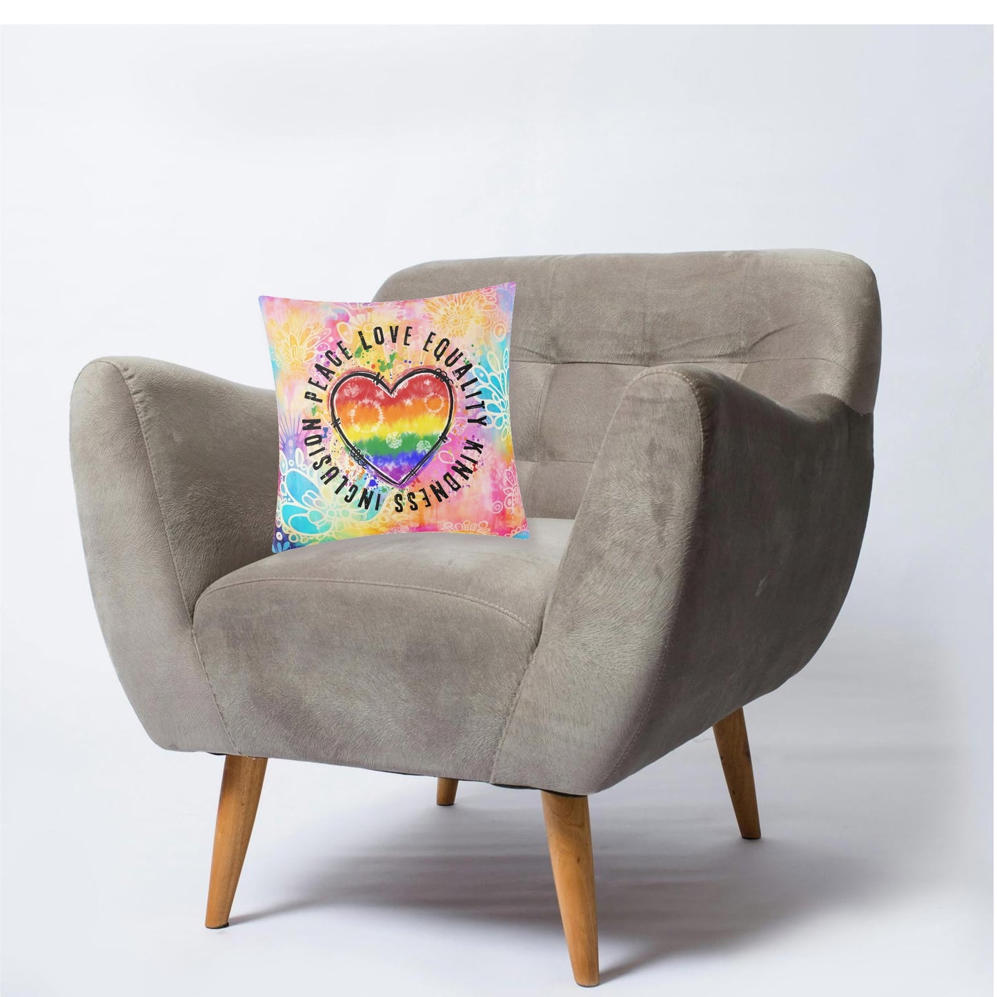 Peace • Love • Equality • Pillow Cover