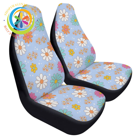 80S Retro Floral Car Seat Covers