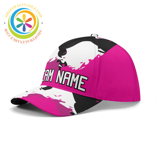Abstract Pink & Black Baseball Hat