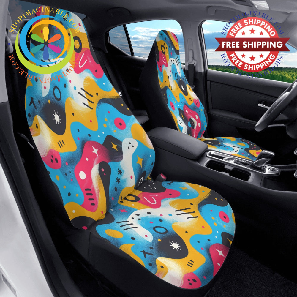 Abstract Swirling Car Seat Covers
