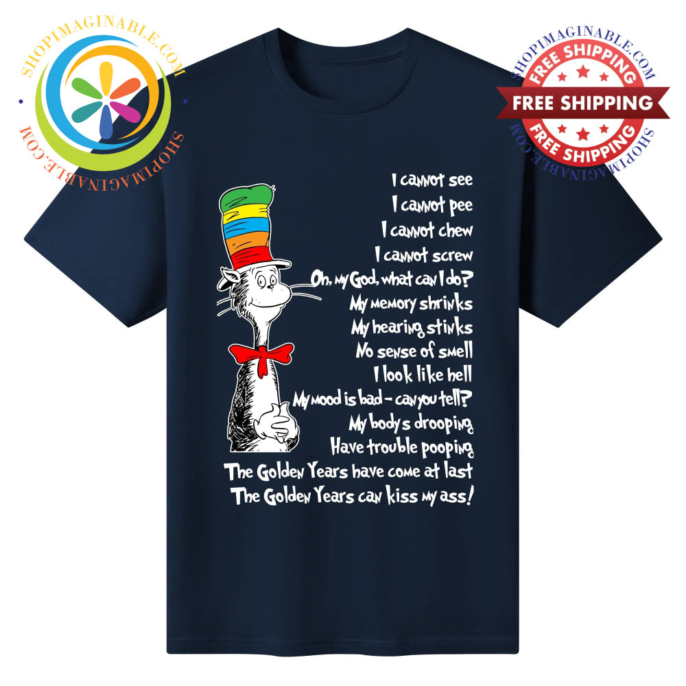 Aging Funny Unisex T-Shirt Navy / S T-shirt