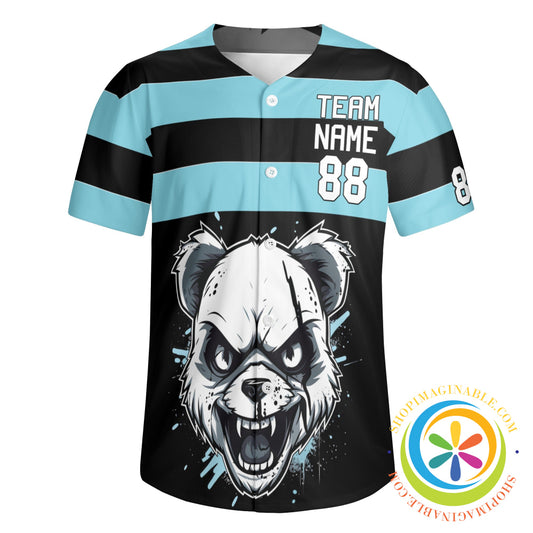 Angry Panda Unisex Baseball Jersey