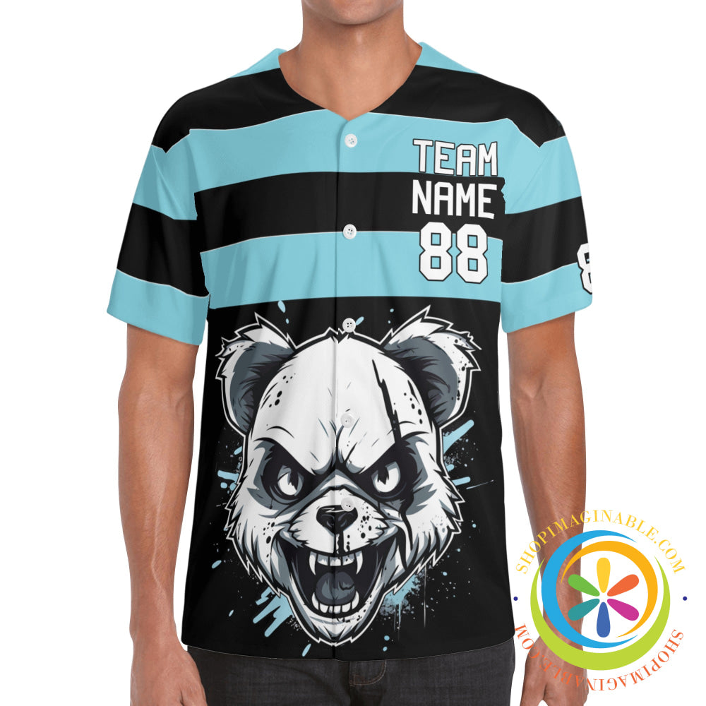Angry Panda Unisex Baseball Jersey