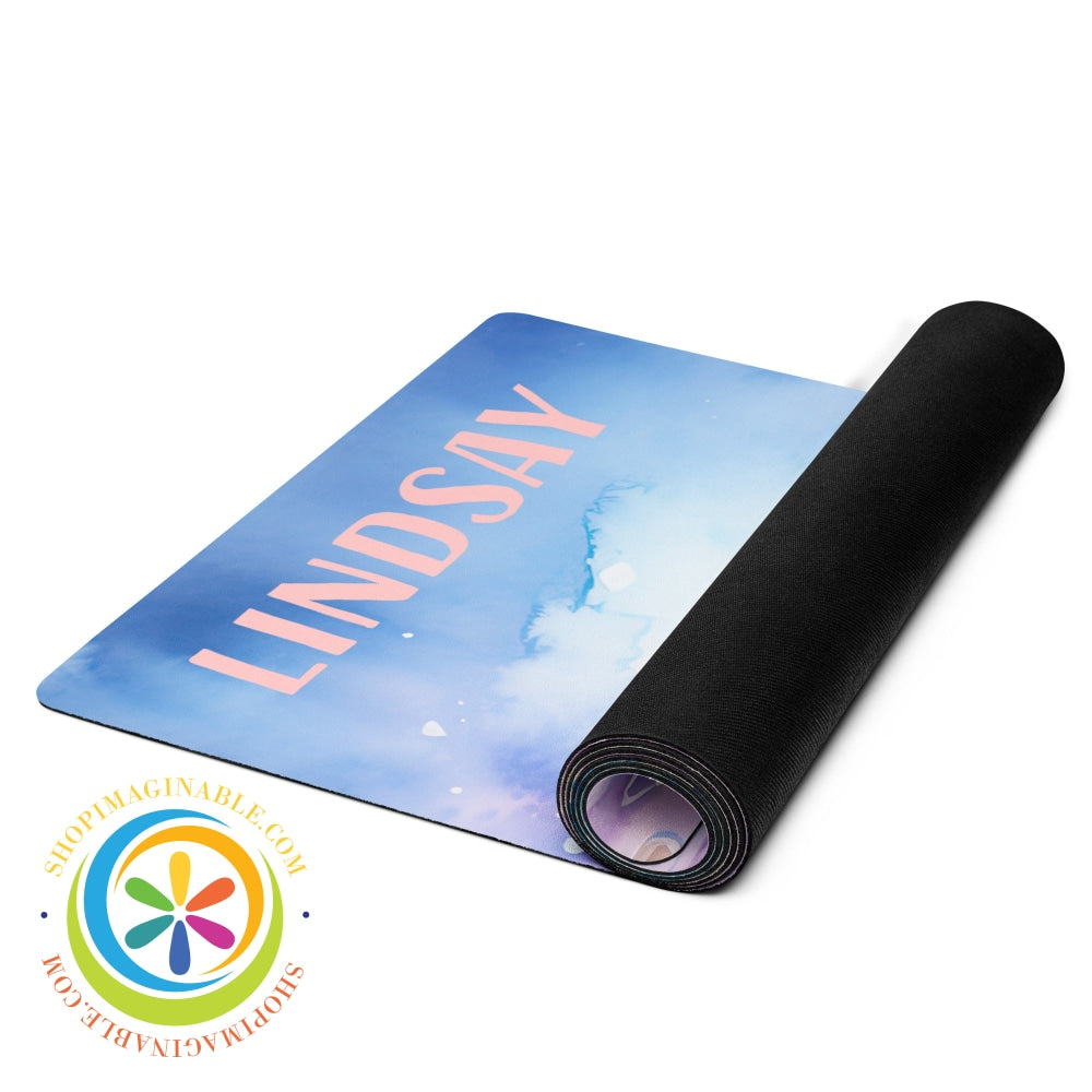 Beachside Personalized Name Yoga Mat