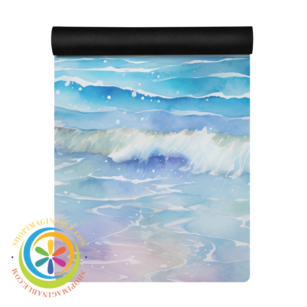 Beachside Personalized Name Yoga Mat