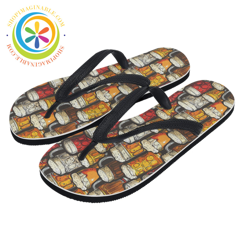 Beer Drinkers Mens & Ladies Flip-Flops Small (Us 5-6 /Eu 35-37) / 2 - Women’s Flip Flops