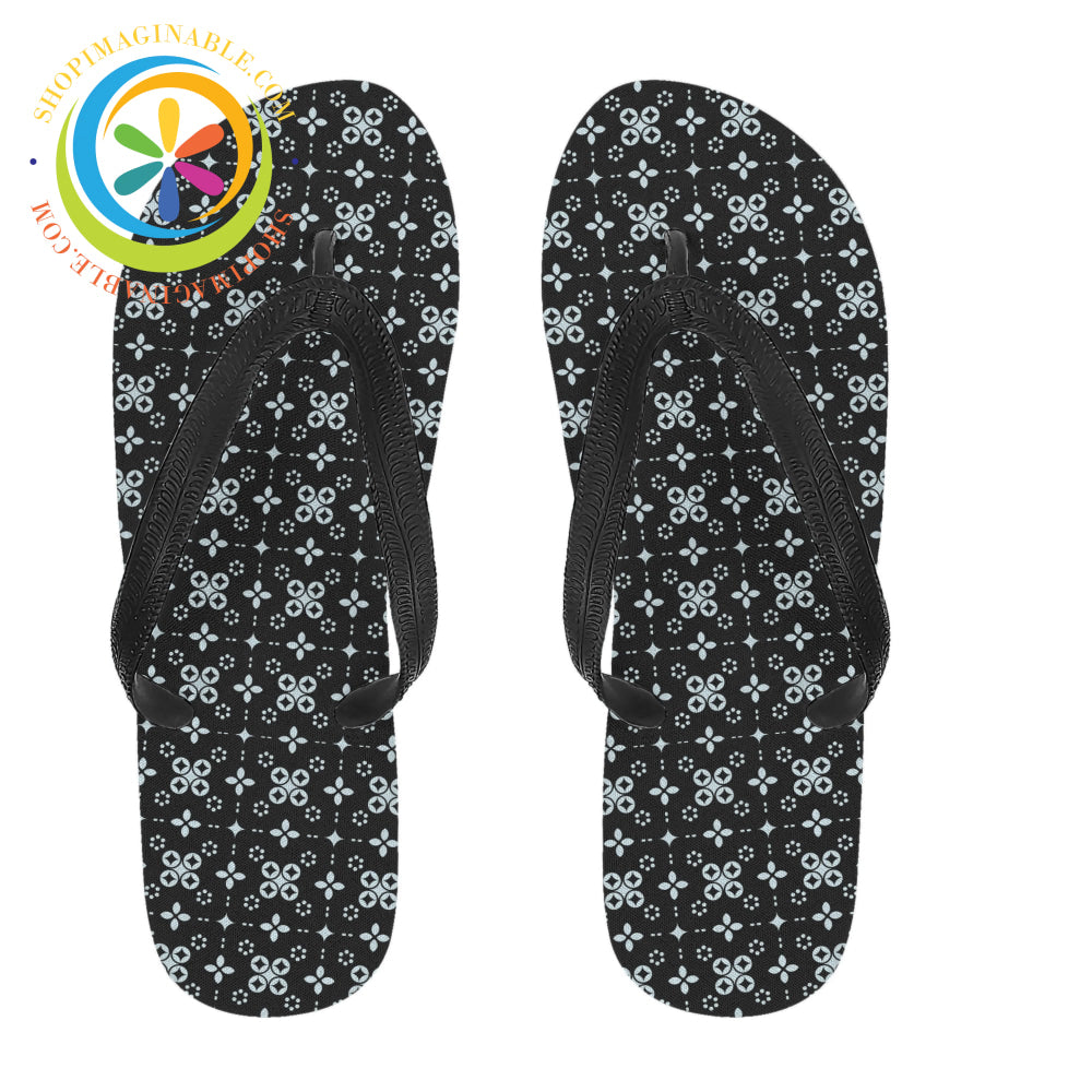 Black Batik Mens & Ladies Flip-Flops