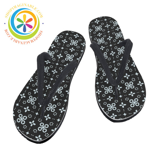 Black Batik Mens & Ladies Flip-Flops