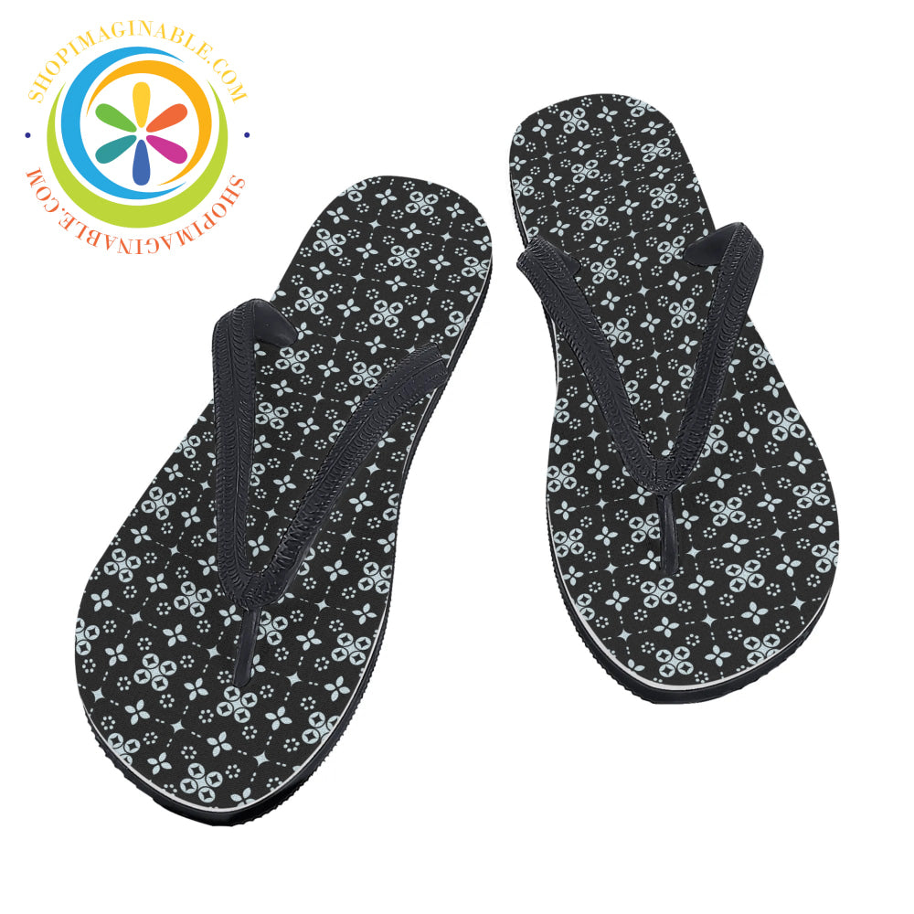 Black Batik Mens & Ladies Flip-Flops