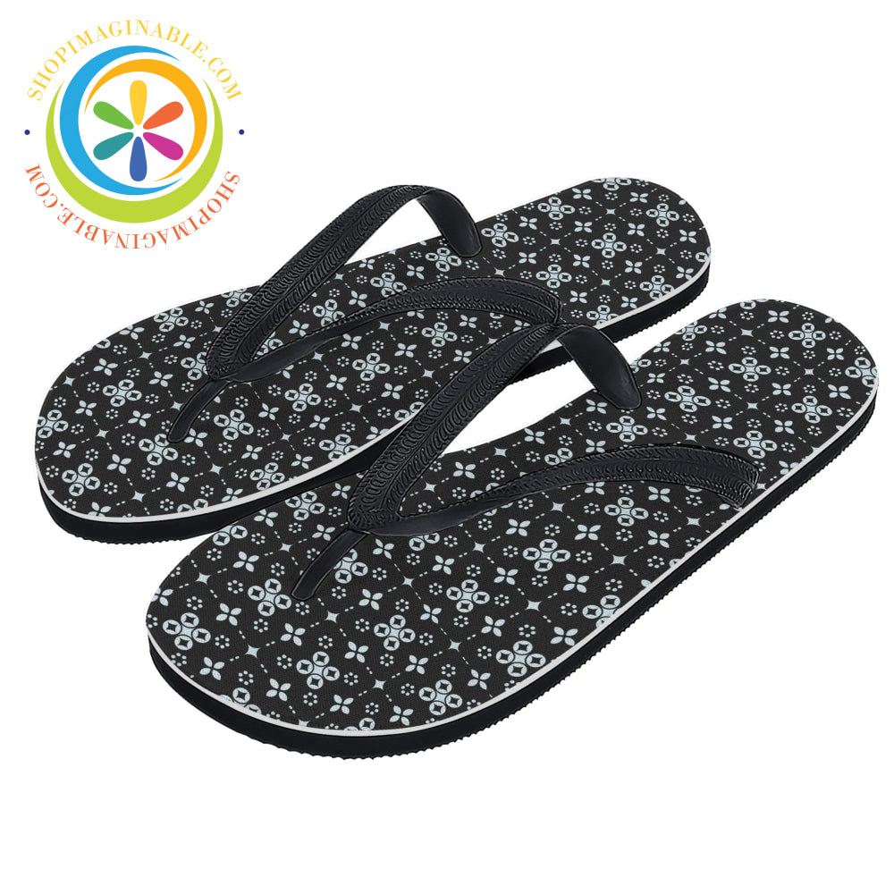 Black Batik Mens & Ladies Flip-Flops Small (Us 5-6 /Eu 35-37) / Women’s Flip Flops