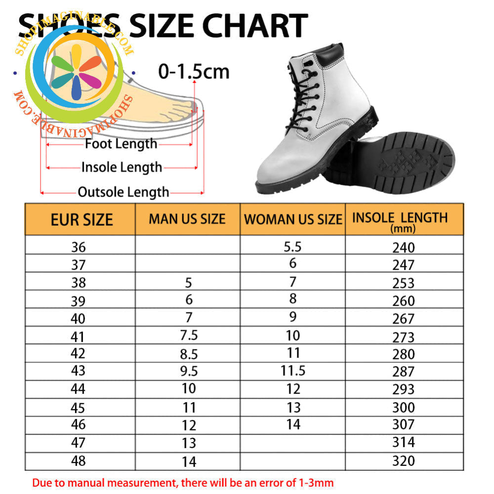 Bed of Roses - Leather Martin Boots Leather Martin Boots