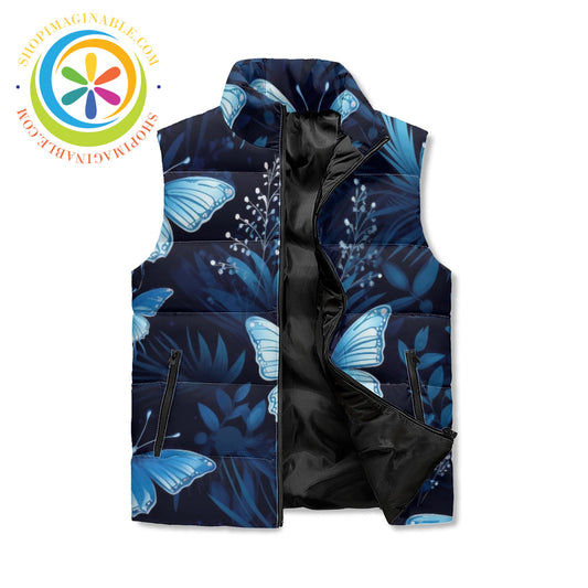 Butterfly Wishes Unisex Zip Up Puffer Vest