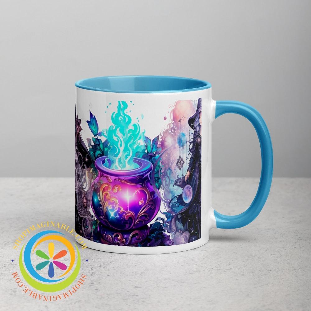 Celestial Enchanting Witch Mug With Color Inside Home Decor