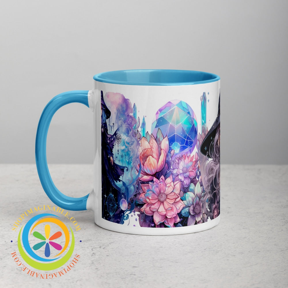 Celestial Enchanting Witch Mug With Color Inside Home Decor