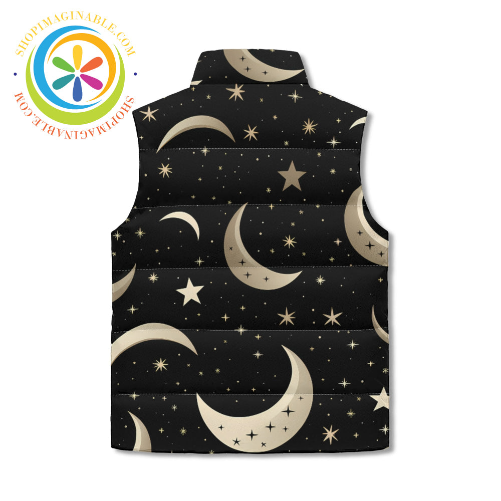 Celestial Vibes Unisex Zip Up Puffer Vest