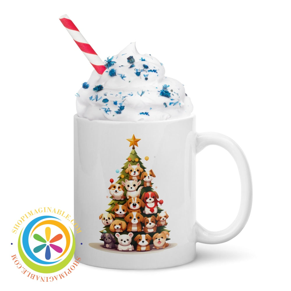 Chirstmas Dog-Mas Glossy Coffee Mug 11Oz Coffee Cup