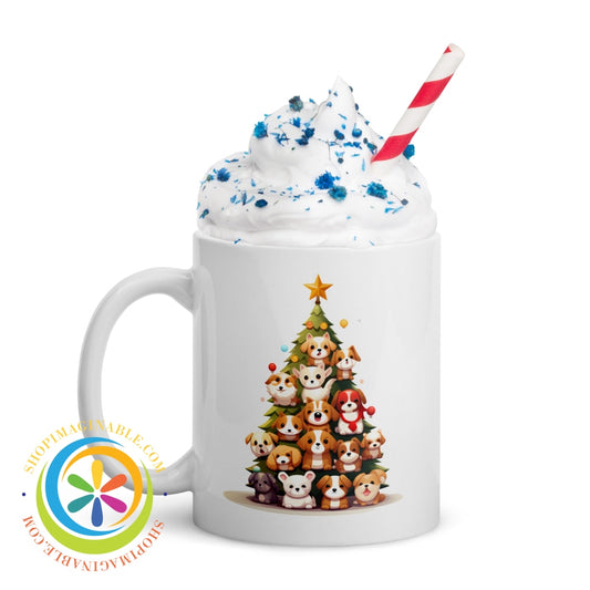 Chirstmas Dog-Mas Glossy Coffee Mug Coffee Cup