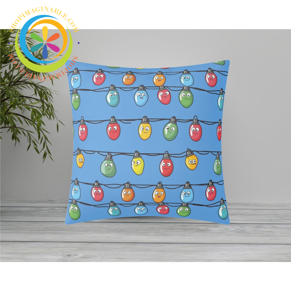 Christmas Lights Pillow Cover
