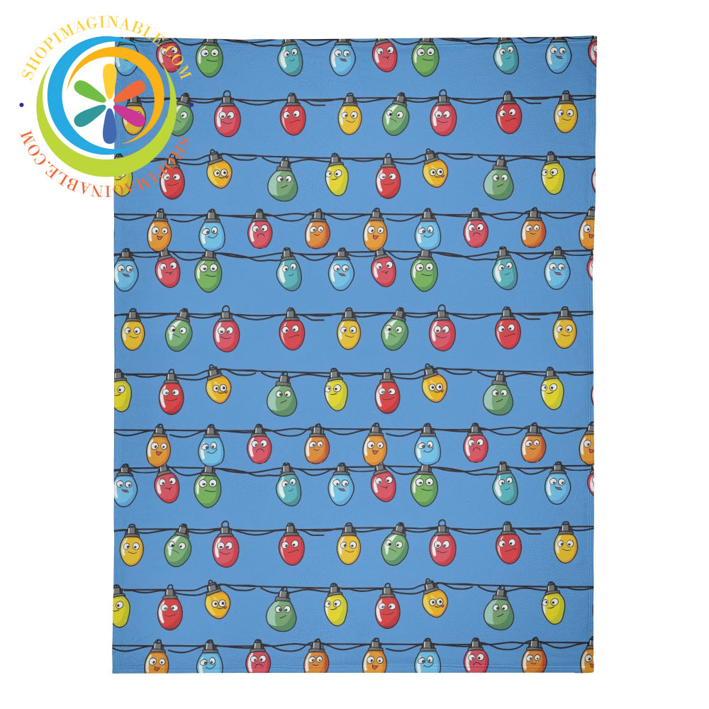 Christmas Lights Soft Premium Fleece Blanket