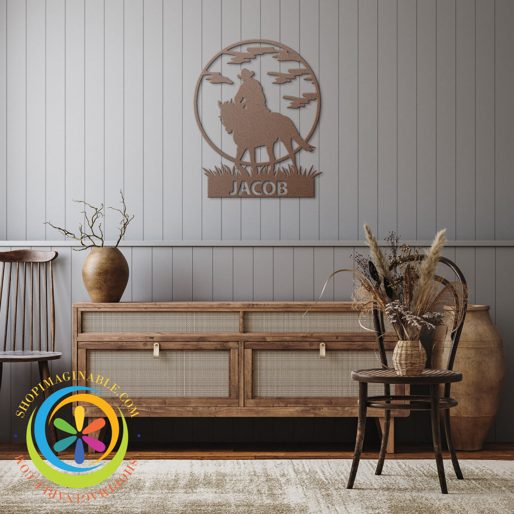 Custom Cowboy Metal Wall Décor Art