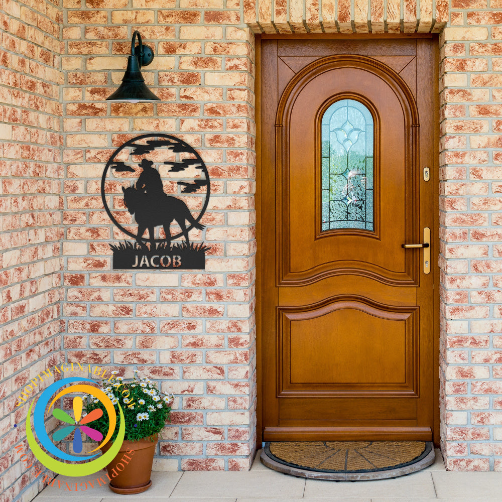 Custom Cowboy Metal Wall Décor Art