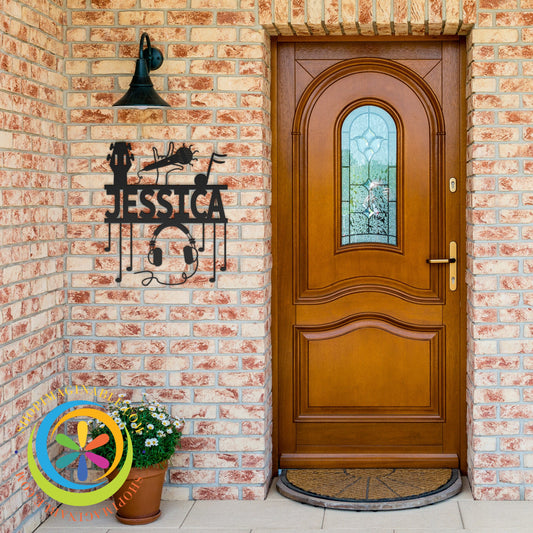 Custom Musician Metal Wall Decor Art