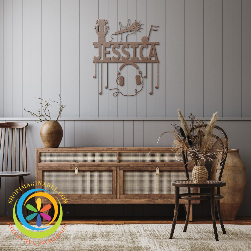 Custom Musician Metal Wall Decor Art