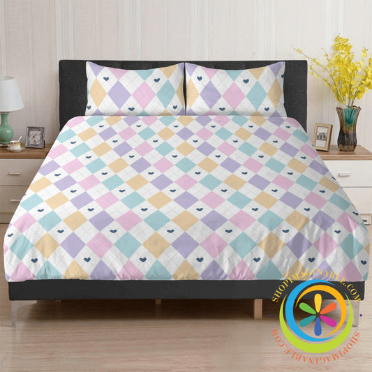 Diamond Heart Bedding Set