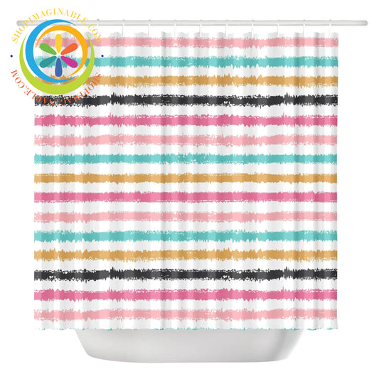 Elegant Striped Shower Curtain