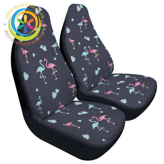 Flamingo Love Cloth Car Seat Covers Cover