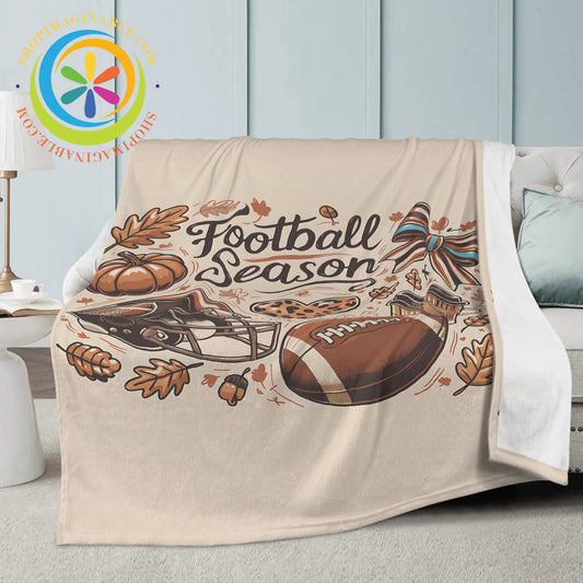 Football Season Premium Fleece Blanket