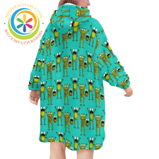 Frog Lovers - Blanket Hoodie white / ONESIZE