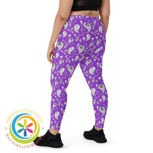 Fun Halloween Boo & Bones Full Length Leggings Leggings