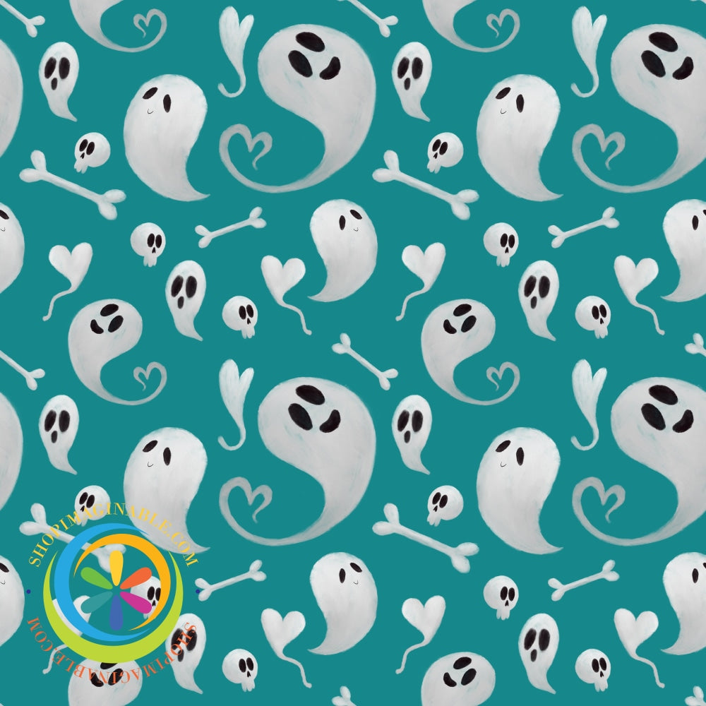 Fun Halloween Boo & Bones Full Length Leggings Leggings