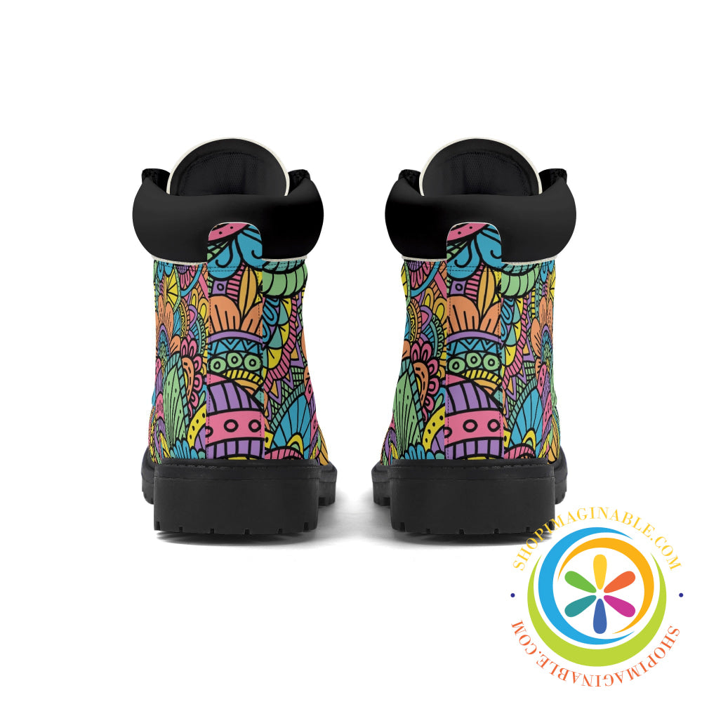 Funky Doodles Womens Boots Boots