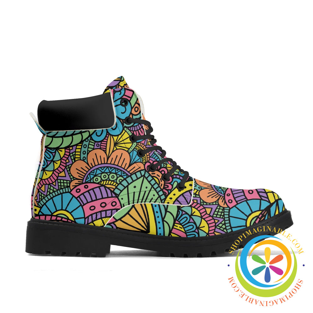 Funky Doodles Womens Boots Boots
