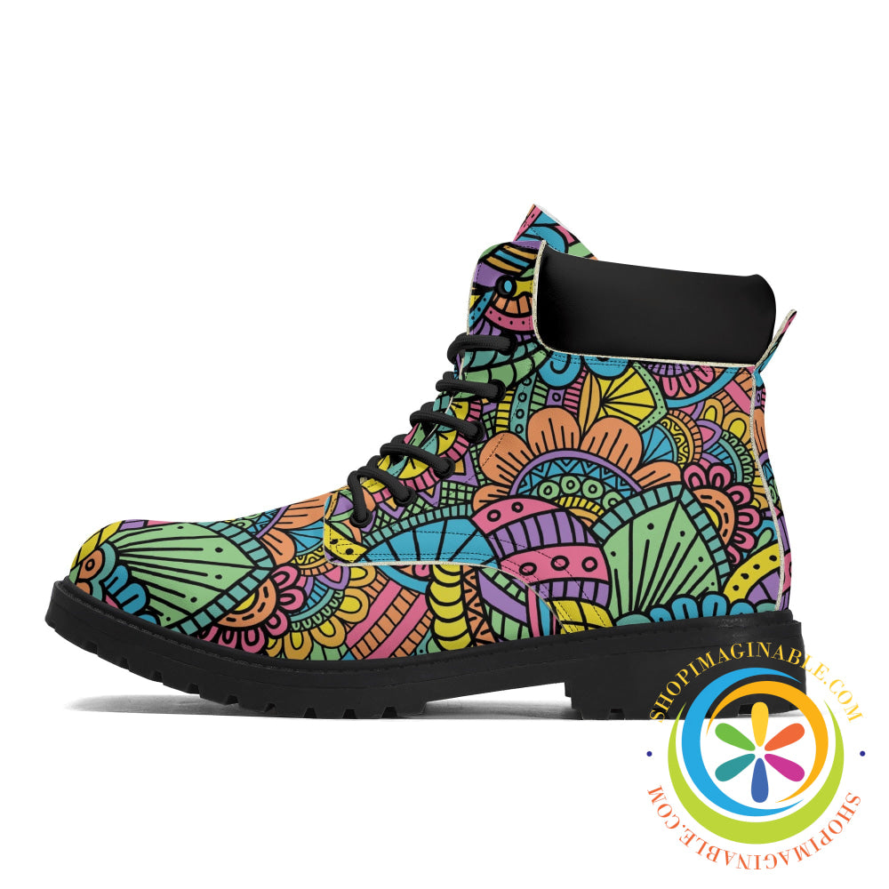 Funky Doodles Womens Boots Boots