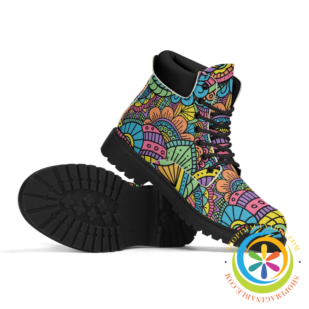 Funky Doodles Womens Boots Boots