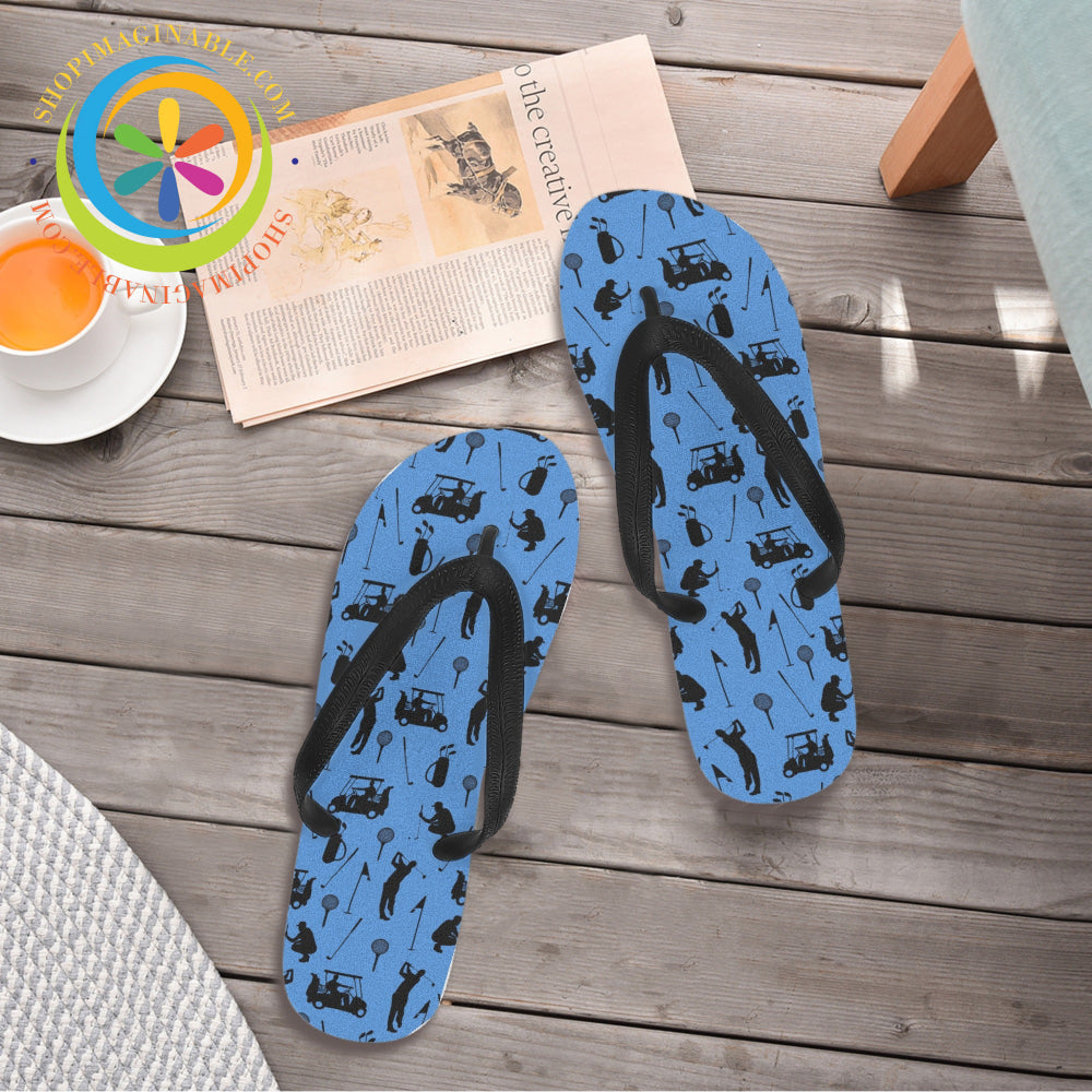 Golfers Mens & Ladies Flip-Flops-ShopImaginable.com