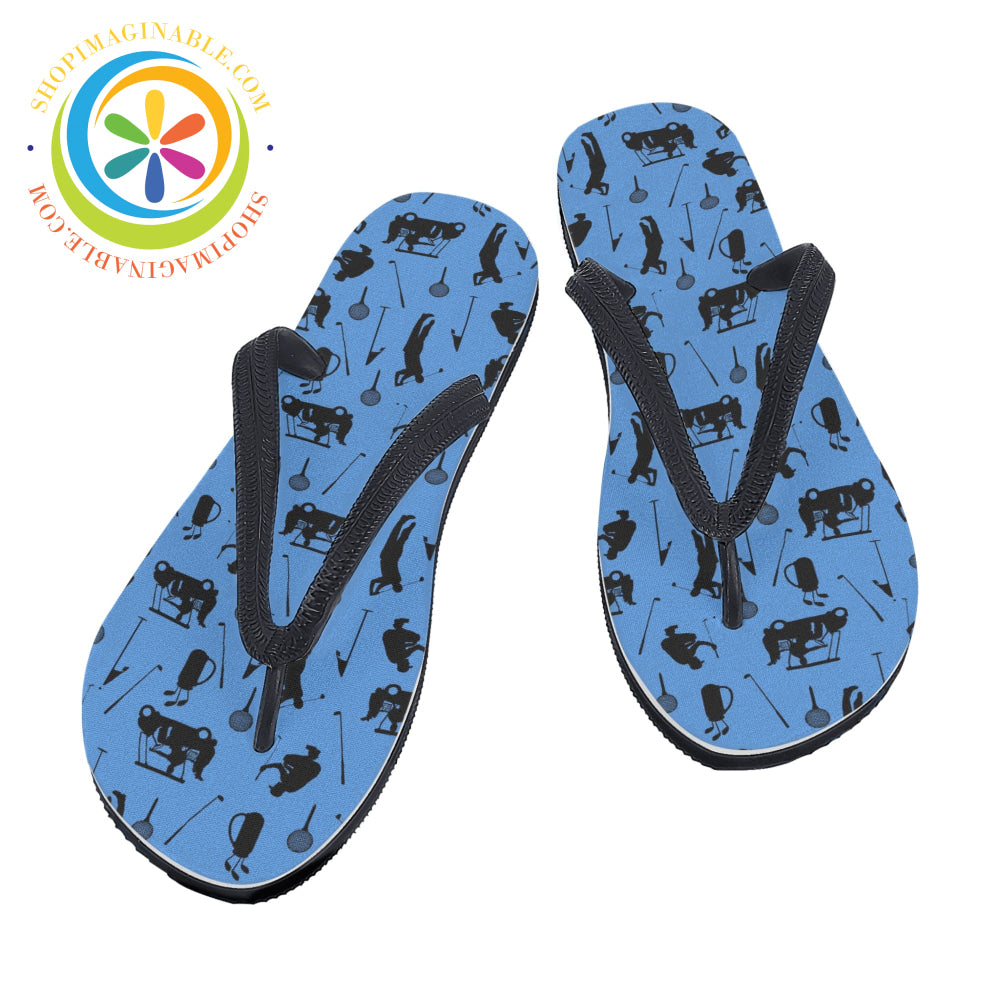Golfers Mens & Ladies Flip-Flops-ShopImaginable.com