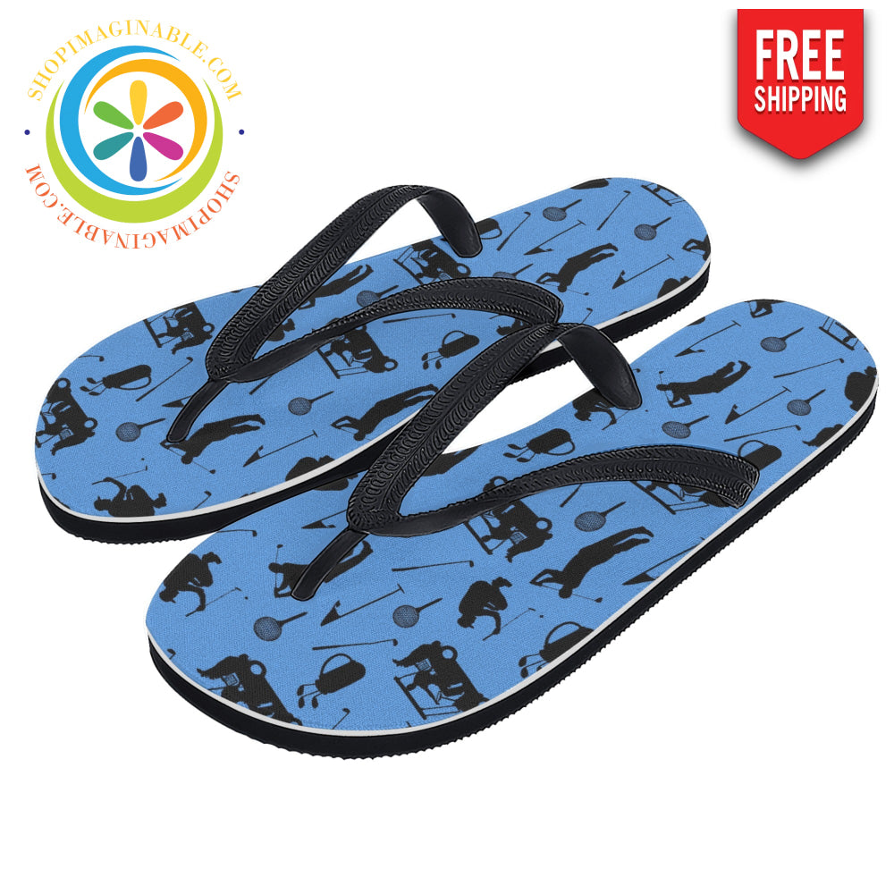Golfers Mens & Ladies Flip-Flops-ShopImaginable.com