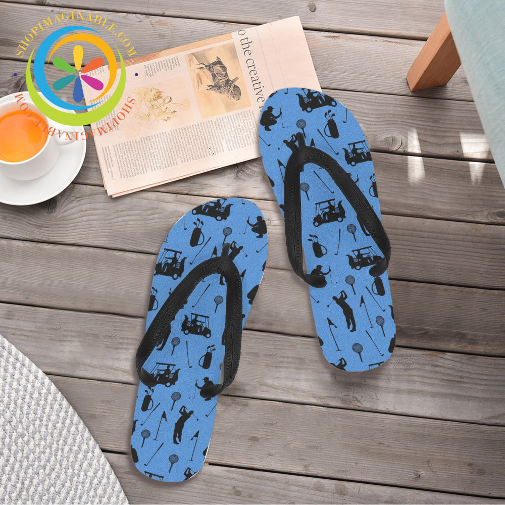 Golfers Mens & Ladies Flip-Flops-ShopImaginable.com