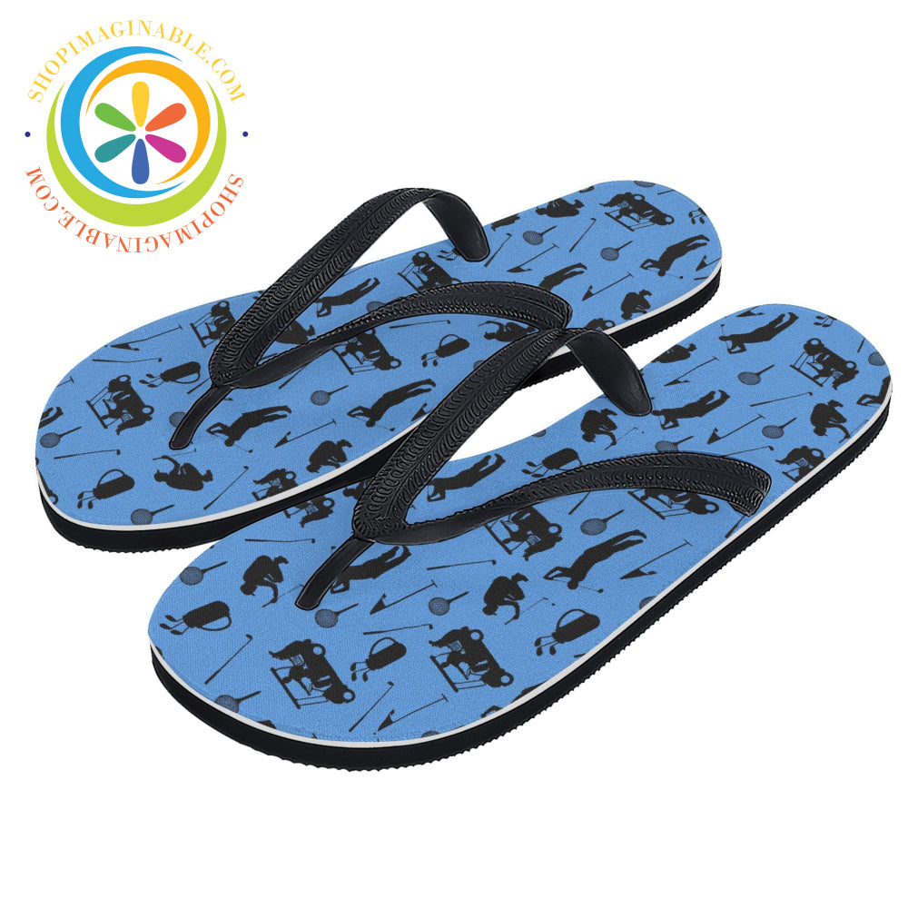 Golfers Mens & Ladies Flip-Flops-ShopImaginable.com