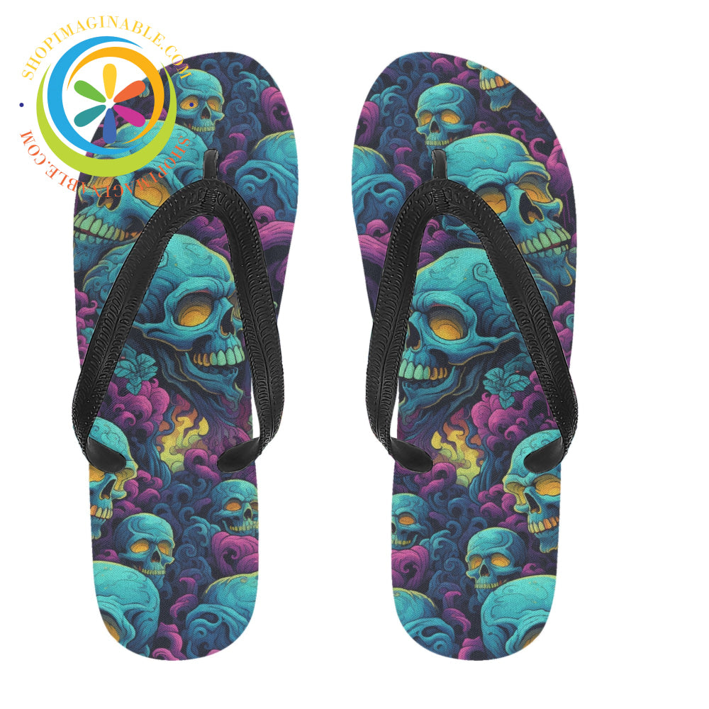 Gothic Skull Melody Mens & Ladies Flip-Flops