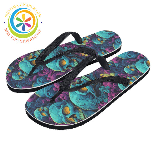 Gothic Skull Melody Mens & Ladies Flip-Flops