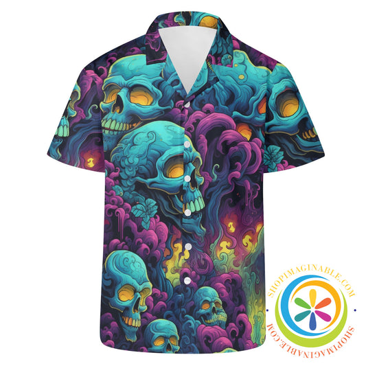 Gothic Skulls Melody Hawaiian Casual Shirt