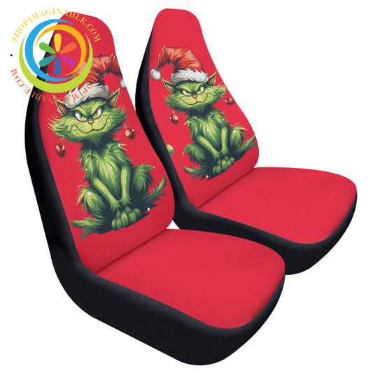 Grinchy Cat Car Seat Covers Cover