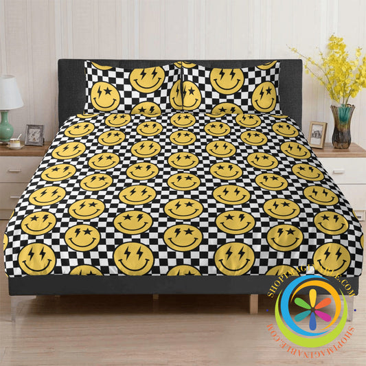 Groovy Happy Face Bedding Set