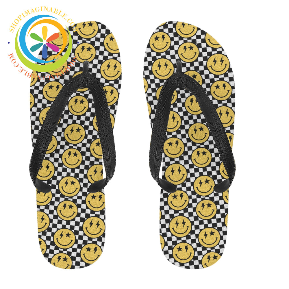 Groovy Happy Faces Mens & Ladies Flip-Flops